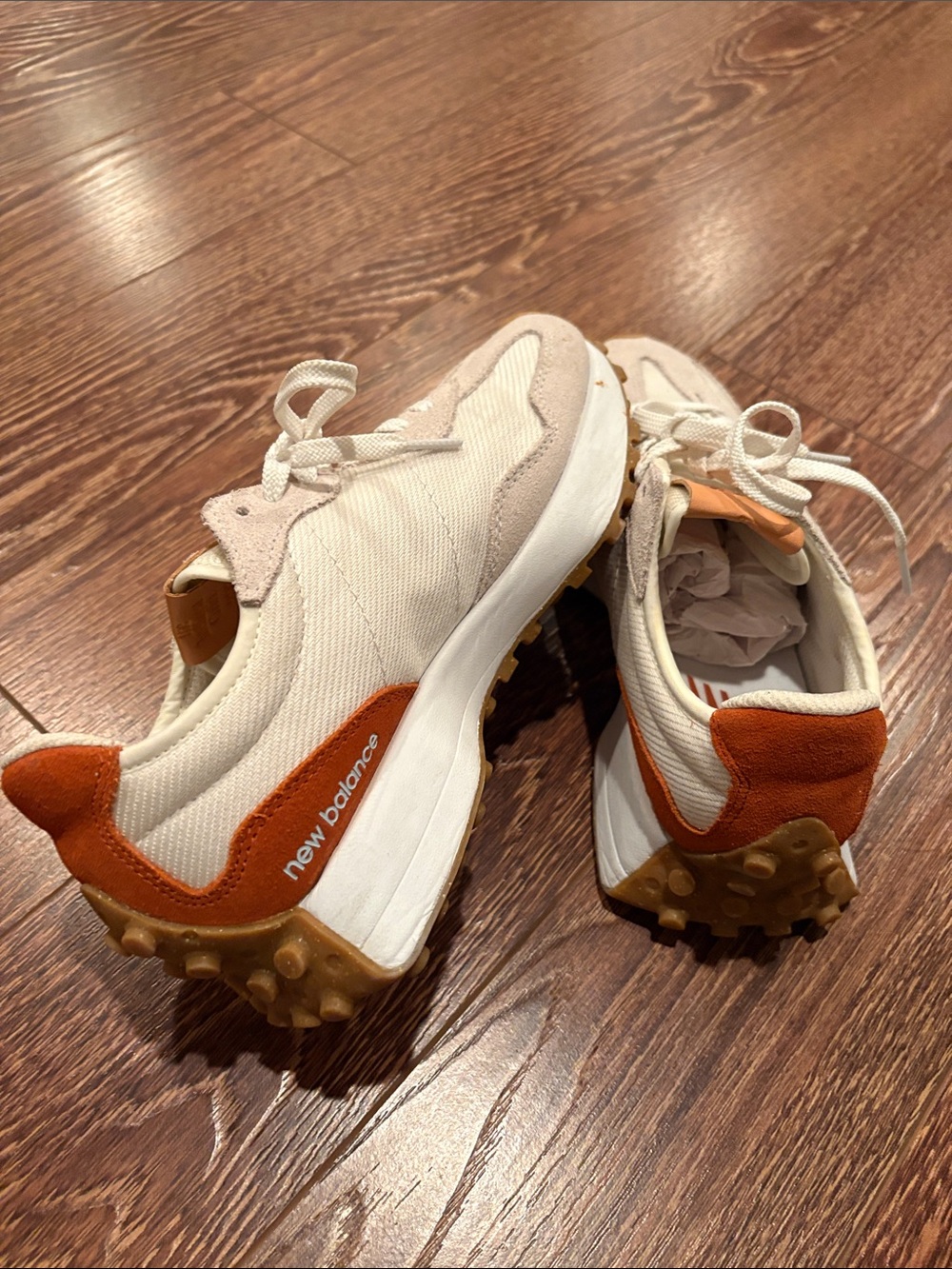 New Balance Men's Cream & Tan Suede-Accent Sneakers - Picture 5 of 8